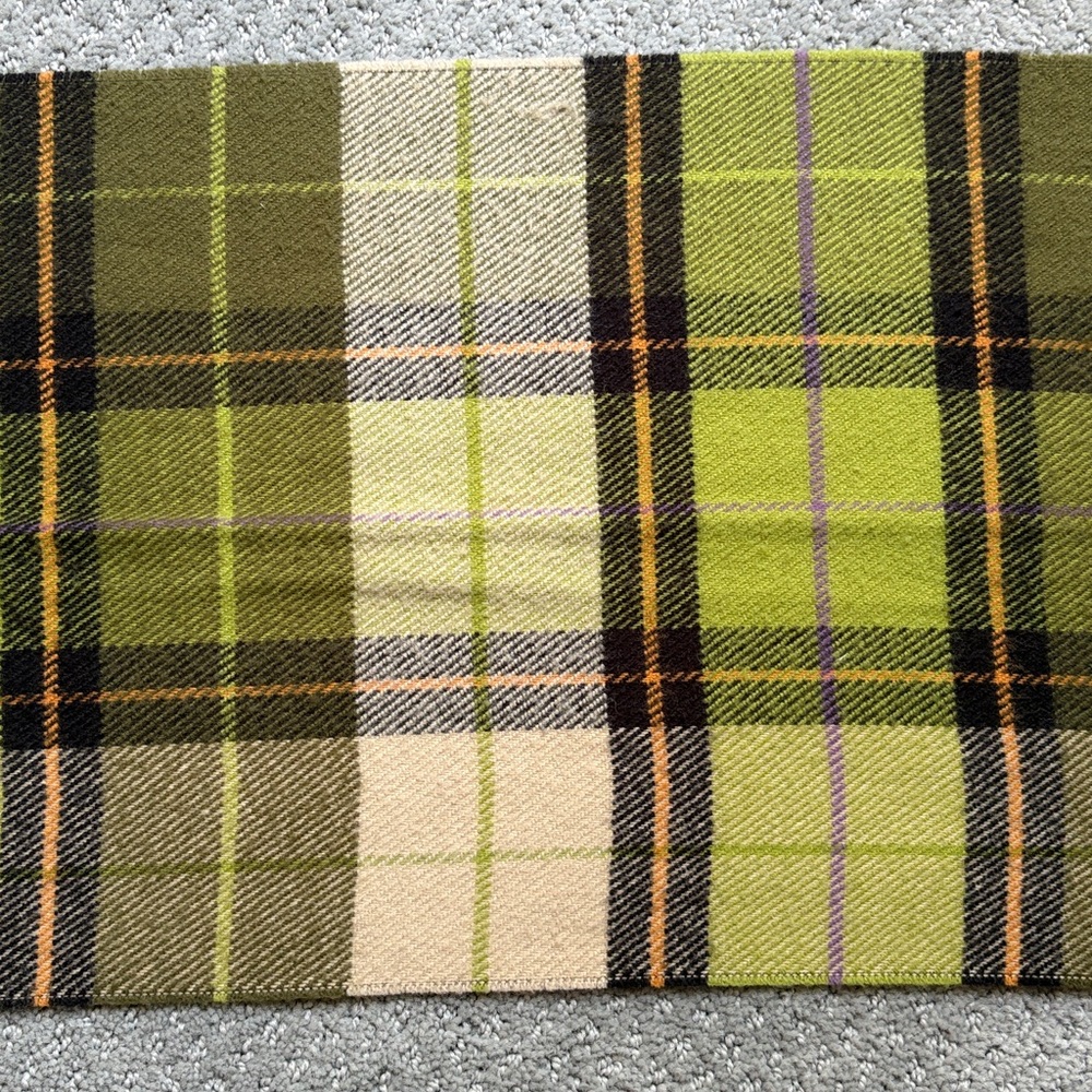 Barneys New York Green Plaid Scarf - Picture 3 of 4